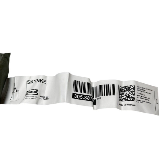 IKEA SKYNKE Shopping Bag White/Multicolor 17 ¾x14 ¼" Stylish Tote New! Reusable - Picture 4 of 6